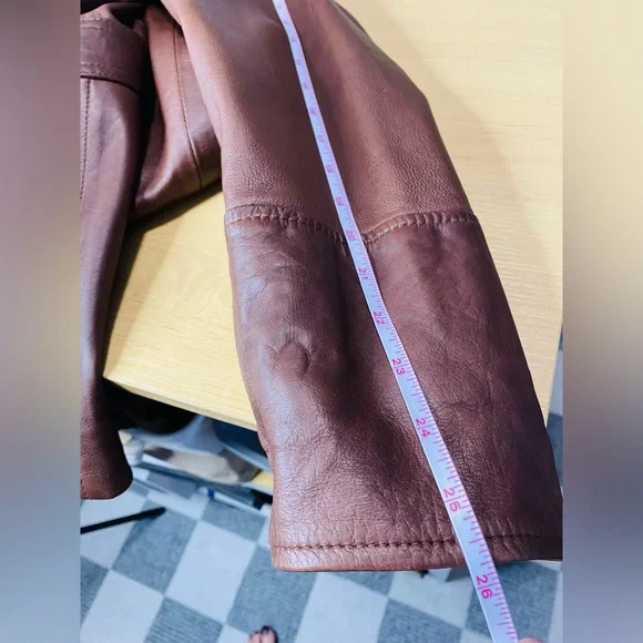 Marc New York By Andrew Mark Brown Real Soft Leather Jacket - Picture 15 of 16